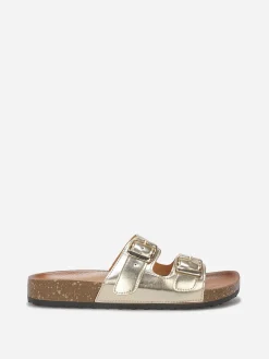 Best La Modeuse Mules vernies à boucles Doré
