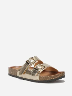 Best La Modeuse Mules vernies à boucles Doré