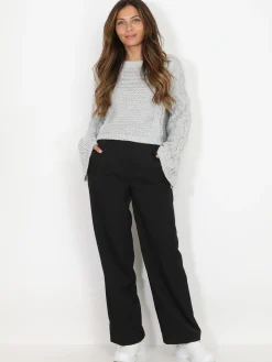 Online La Modeuse Pantalon à pinces ample Noir