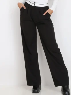 Best La Modeuse Pantalon ample style dad Noir