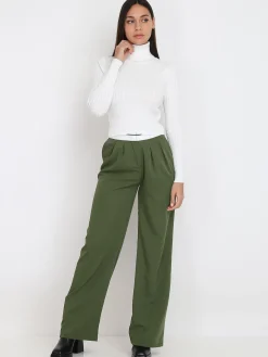 Clearance La Modeuse Pantalon ample style dad Kaki