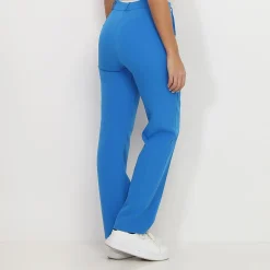 Best La Modeuse Pantalon classique droit Bleu
