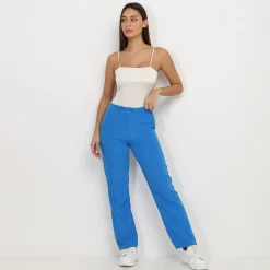 Best La Modeuse Pantalon classique droit Bleu