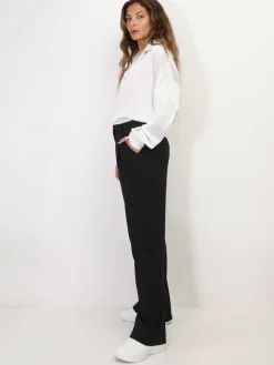 Outlet La Modeuse Pantalon de costume large Noir