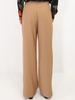 New La Modeuse Pantalon de costume large Camel