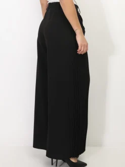 Best La Modeuse Pantalon de costume palazzo plissé Noir