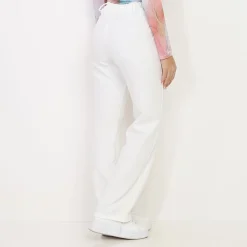 Best La Modeuse Pantalon droit basique Blanc