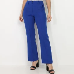 Best La Modeuse Pantalon droit basique Bleu