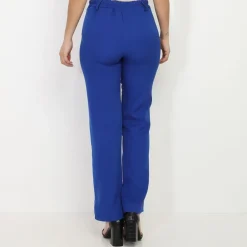 Best La Modeuse Pantalon droit basique Bleu