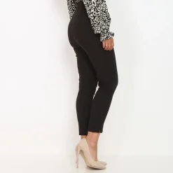 Clearance La Modeuse Pantalon droit taille haute Noir