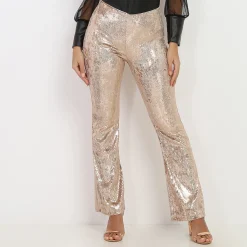 Hot La Modeuse Pantalon flare à sequins Dorérose