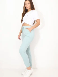 La Modeuse Pantalon jogging basique Vertclair