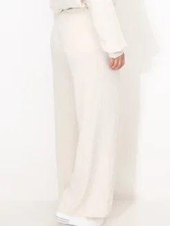 Outlet La Modeuse Pantalon large en lin Beige