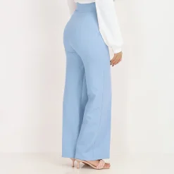 Hot La Modeuse Pantalon palazzo style officier BleuClair
