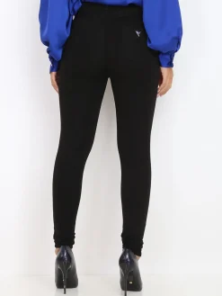 Hot La Modeuse Pantalon stretch basique et moulant Noir