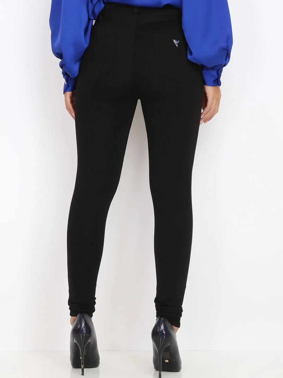 Hot La Modeuse Pantalon stretch basique et moulant Noir