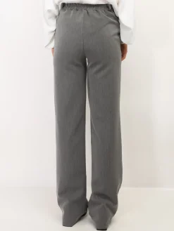 La Modeuse Pantalon tailleur wide leg Gris
