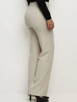 La Modeuse Pantalon tailleur wide leg Beigeclair