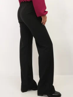 Clearance La Modeuse Pantalon tailleur wide leg Noir