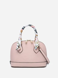 Sale La Modeuse Petit sac à main avec ruban Rose
