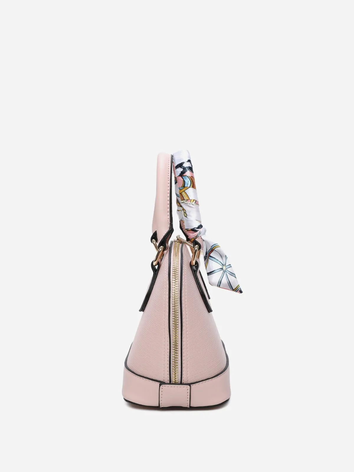 Sale La Modeuse Petit sac à main avec ruban Rose