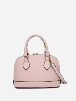 Sale La Modeuse Petit sac à main avec ruban Rose