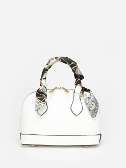 New La Modeuse Petit sac à main avec ruban Blanc