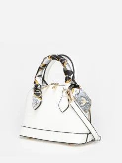 New La Modeuse Petit sac à main avec ruban Blanc