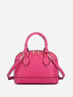 Outlet La Modeuse Petit sac à main avec ruban RoseBonbon