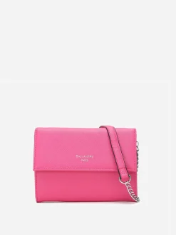 Discount La Modeuse Petit sac bandoulière à rabat RoseBonbon