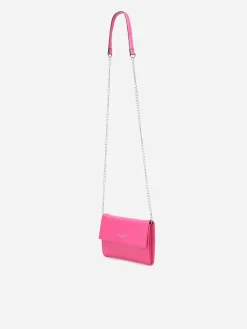 Discount La Modeuse Petit sac bandoulière à rabat RoseBonbon