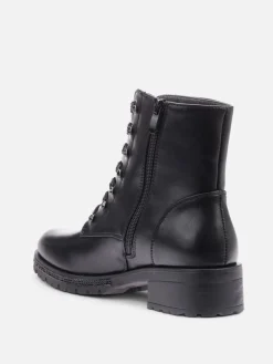 Outlet La Modeuse Rangers  à lacets à strass Noir