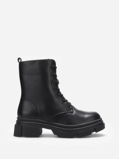 Discount La Modeuse Rangers à plateforme chunky Noir
