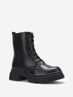 Discount La Modeuse Rangers à plateforme chunky Noir