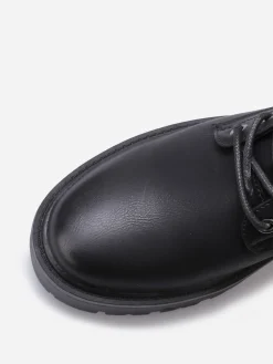 Hot La Modeuse Rangers à semelle crantée Noir