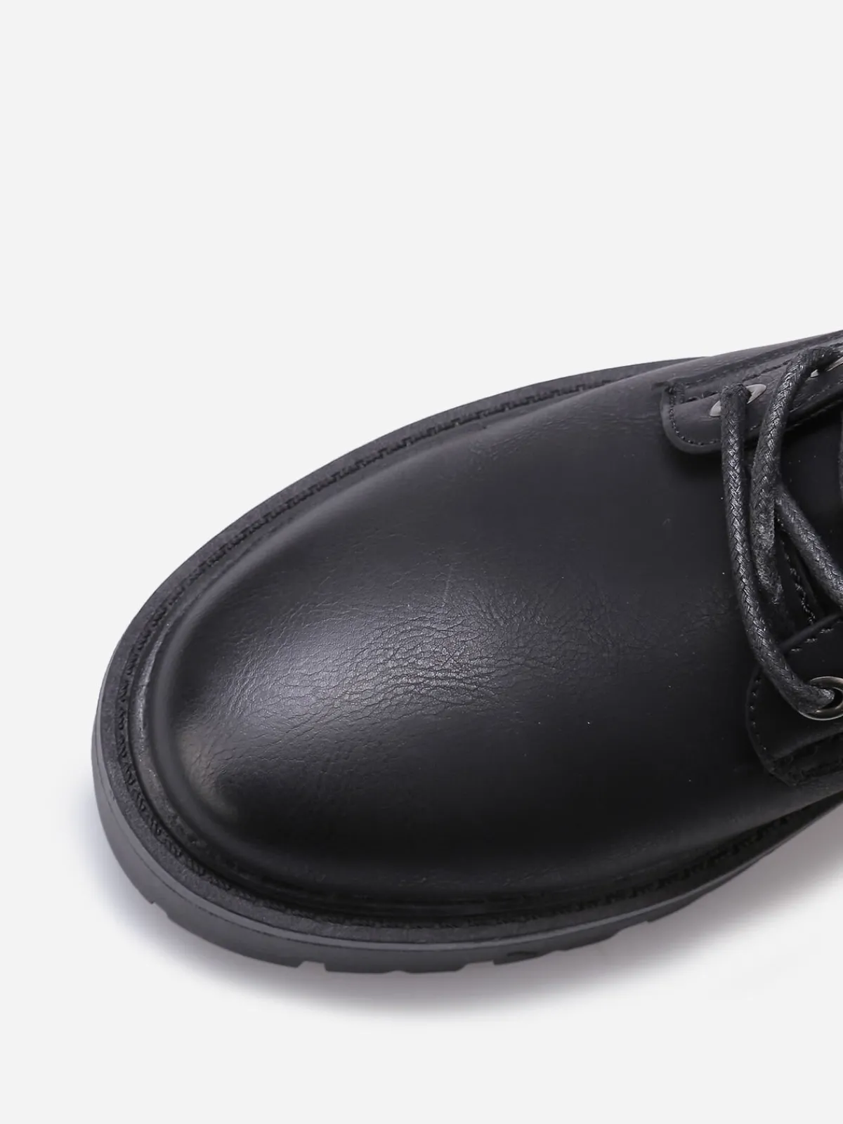 Hot La Modeuse Rangers à semelle crantée Noir