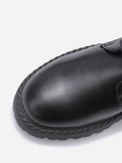Sale La Modeuse Rangers à semelle dentelée Noir