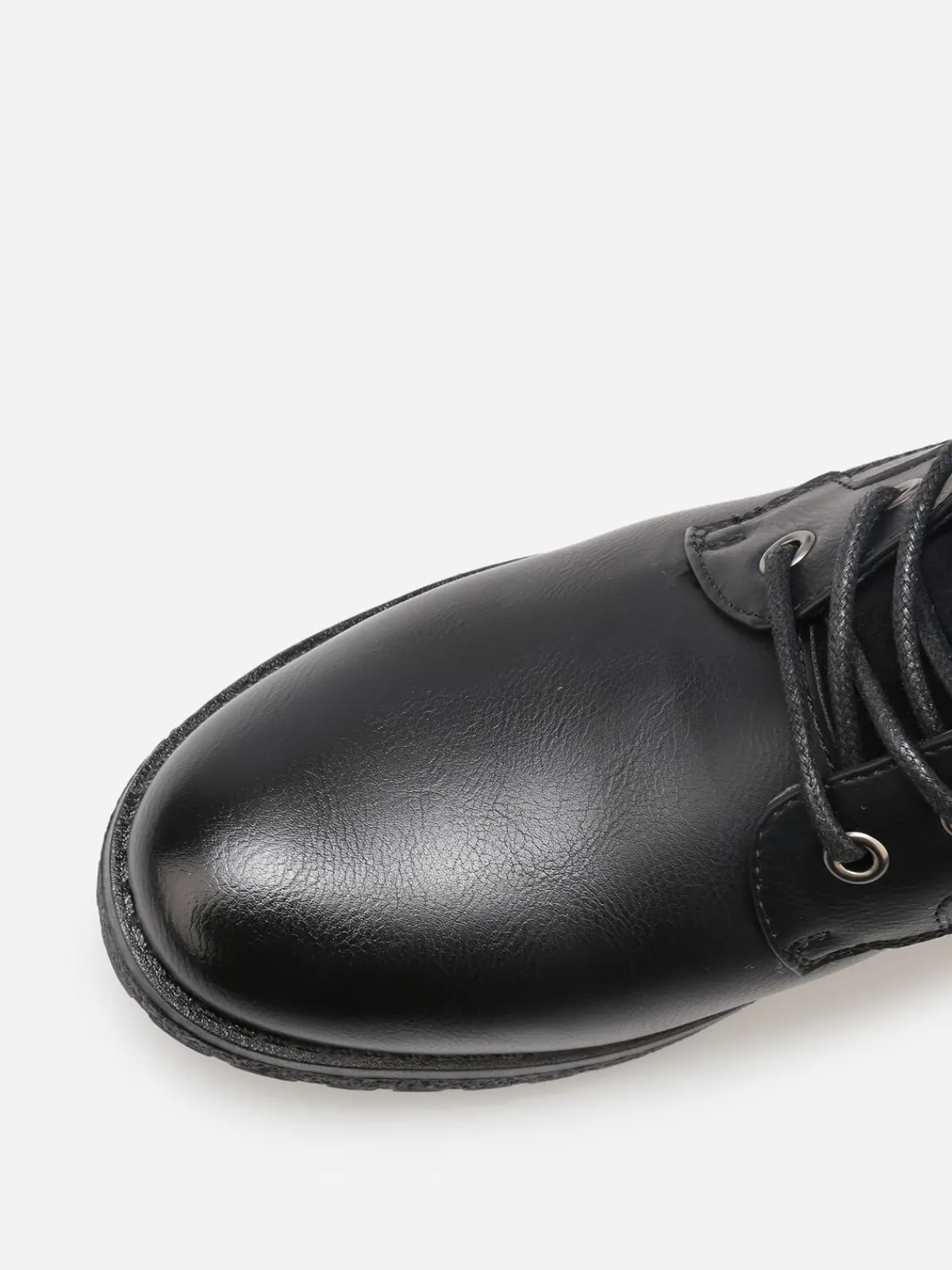 Outlet La Modeuse Rangers bi-matières matelassées Noir