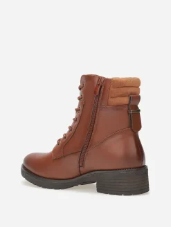 Clearance La Modeuse Rangers bi-matières matelassées Camel