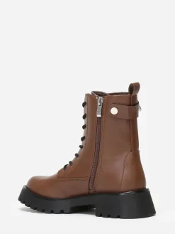Sale La Modeuse Rangers  crantées à zip métallique Taupe