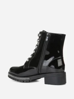 Best La Modeuse Rangers vernies  à strass Noir