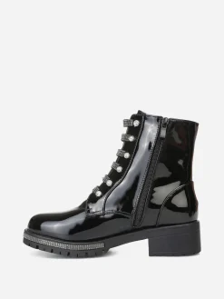 Best La Modeuse Rangers vernies  à strass Noir