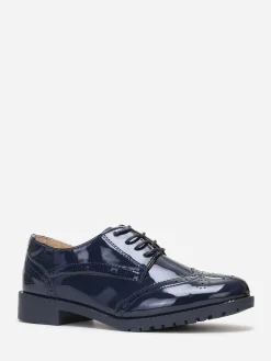 Sale La Modeuse Richelieu vernies à semelle crantée BleuMarine