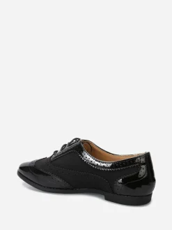 Outlet La Modeuse Richelieus bi-matière Noir