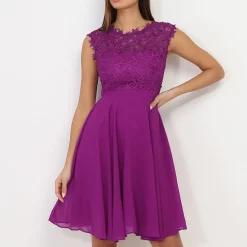 Online La Modeuse Robe avec dentelle Violet