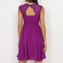 Online La Modeuse Robe avec dentelle Violet