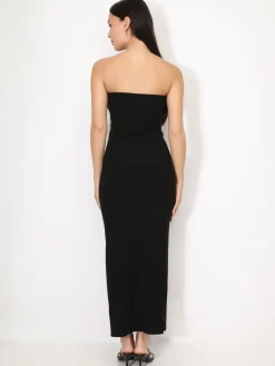 New La Modeuse Robe bustier moulante Noir