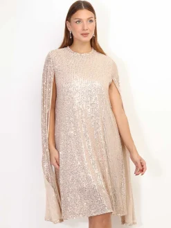 Online La Modeuse Robe cape à sequins Dorérose