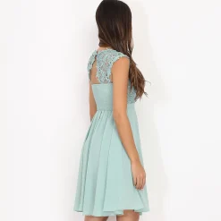 La Modeuse Robe de cérémonie avec dentelle Vertclair