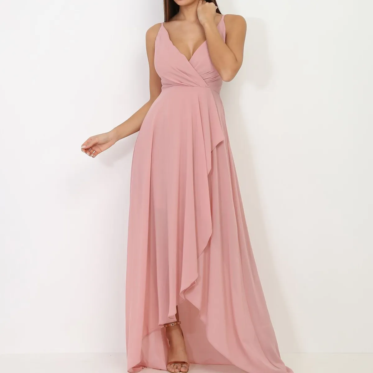Clearance La Modeuse Robe de soirée longue VieuxRose